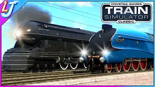 Train Simulator - PRR S1 VS A4 Mallard (RACE!)