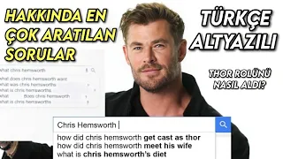Chris Hemsworth İnternette En Çok Aratılan Soruları Cevaplıyor / türkçe altyazılı | WIRED | Part 1