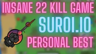 INSANE 22 KILL GAME!!! My Personal Best. Pro Suroi.io Gameplay