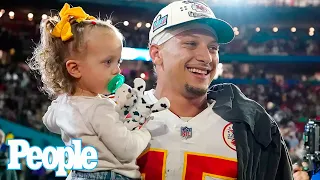 Brittany Mahomes and Daughter Go on Field to Celebrate Patrick Mahomes' Super Bowl 2023 Win | PEOPLE