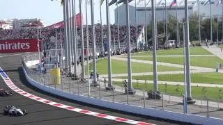 Первый круг гонки Формулы 1 в Сочи, непередаваемые ощущения