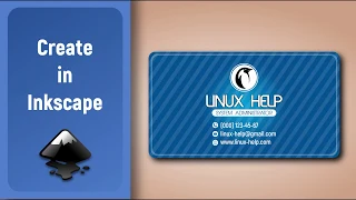 Speed Art Inkscape: Stylish business card for the Linux system administrator