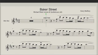 Baker Street - Electro House Version (Sheet music for Saxophone Alto)