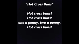 HOT CROSS BUNS words lyrics sing along song essential elements Suzuki