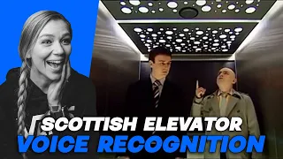 AMERICAN REACTS TO SCOTTISH ELEVATOR VOICE RECOGNITION | AMANDA RAE