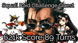 DFFOO GL: Squall Raid Challenge Quest  (Cait sith, Auron, Tifa)