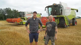 CLAAS LEXION 630 og LEXION 580 TERRA TRAC | Frode Riis og Sjur Linnestad