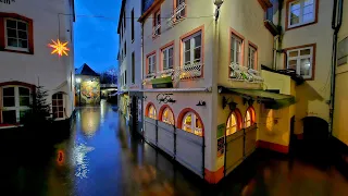 Mosel Hochwasser 2024: Altstadt von Cochem überflutet