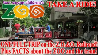 Fort Wayne (Indiana) Children's Zoo Train! Come Take a Ride! Facts about the Zoo and the Train!