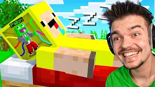 KONTROLUJE LOLO GDY ŚPI w Minecraft! *niesamowite*