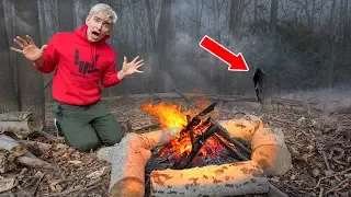 SURVIVING THE ABANDONED FOREST!! (HAUNTED)