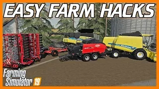EASY HARVESTER FARMING HACKS! | Farming Simulator 19