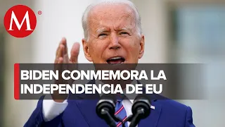 Biden da mensaje por celebración de independencia de EU