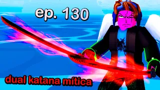 peguei a DUAL KATANA MÍTICA no NOOB a PRO F2P de BLOX FRUITS!! [EP. 130]