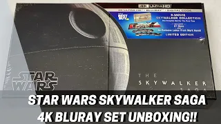 Star Wars: The Skywalker Saga 4K Blu-ray Box Set Unboxing!!