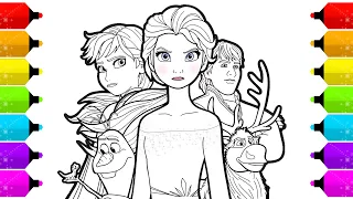 Disney Frozen 2  Elsa Coloring Page