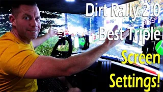 Dirt Rally 2.0 - My Best Triple Screen Settings!