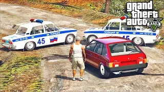 ПОГОНЯ В GTA 5 - КОПЫ ГОНЯТСЯ ЗА ВАЗ 2109! УГОНЯЕМ ОТ КОПОВ НА ДЕВЯТКЕ! ⚡ГАРВИН