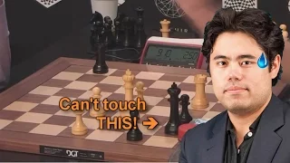 Funny Chess Moments 14 - Aronian vs Nakamura - U Can't Touch This! - Touch Move rule
