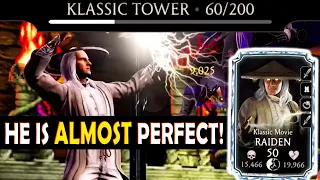 MK Mobile. Is Klassic Movie Raiden Good For Tower Bosses? This 1 Little Thing Makes Him UNUSABLE!