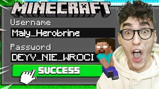 WŁAMAŁEM SIĘ na KONTO MAŁEGO HEROBRINE w Minecraft! (ukryte rzeczy)