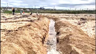 Dam Bursts into diverted river