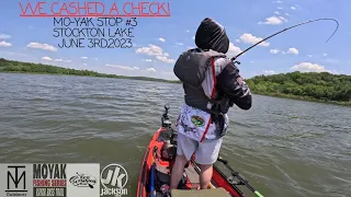 We Cashed a Check! ( MO-YAK Stop #3 Stockton Lake) Kayak Bass Fishing Tournament!