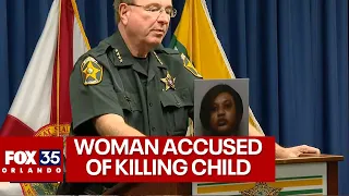 Grady Judd press conference: Woman allegedly murders 4-year-old child