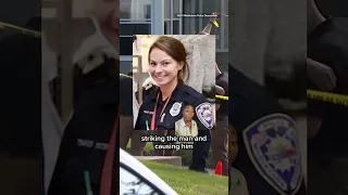 Moment man attacks cop with hammer