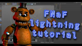 FNAF 1 basic lightning tutorial (for C4D or any 3D animation software)