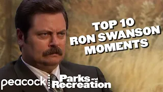 TOP 10 Ron Swanson Moments | Parks and Recreation