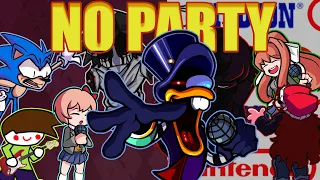 NO PARTY But Every Turn A Different Cover Is Used (FNF NO PARTY but everyone sings it)