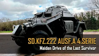 Maiden Drive of the Last Sd.Kfz. 222 Ausf.A 4.Serie in Existence
