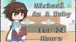 Michael Afton as a Baby For 24 Hours || Gacha Club || FNaF Afton Family