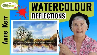 How to Paint Reflections In WATERCOLOUR. (Easy step by step)  By professional artist ANNE KERR