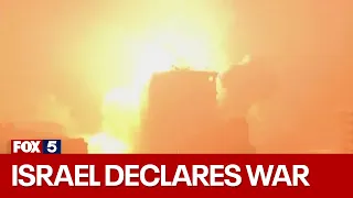 Israel declares war, flights canceled, U.S. protests | FOX 5 News