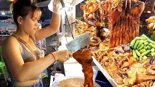 Never Seen! Grilling & Selling Until 11PM - Grilled Pork's Legs, Pork Chops, Duck & More