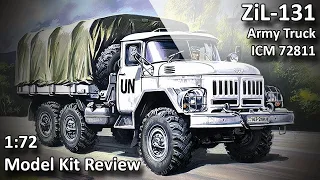 ZiL - 131 Army Truck 1/72 Models Model Kit Review
