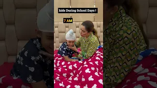 School Days Vs Holidays - Mother & Kid  | RS 1313 SHORTS | Ramneek Singh 1313 #Shorts