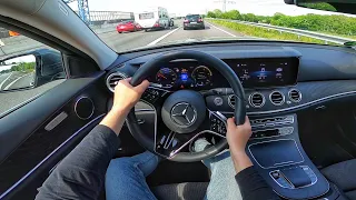 2021 Mercedes Benz e class E220d - pov test drive