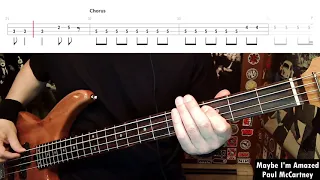 Maybe I'm Amazed by Paul McCartney - Bass Cover with Tabs Play-Along