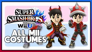 Super Smash Bros. for Wii U - All Mii Costumes (DLC Included)