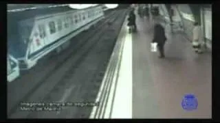 Man rescued from oncoming train