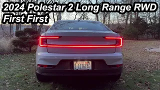 FIRST LOOK: 2024 Polestar 2 | New Long Range RWD Version for 2024