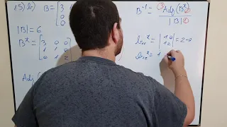 Como calcular matriz inversa 3x3. Método de adjuntos o cofactores