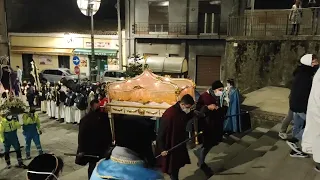 Rientro della processione del Venerdì Santo a Pedara(Ct)