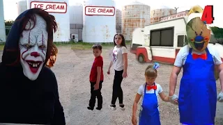 Мороженщик Пеннивайз сошёл с ума ICE SCREAM and PENNYWISE was in REAL LIFE 4