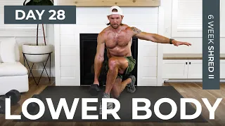 Day 28: 30 Min PYRAMIDS Lower Body Dumbbell Workout // 6WS2