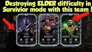 Destroying ELDER difficulty in Survivior mode with this team!