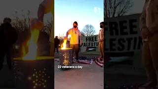 U.S. veterans are burning their uniforms and speaking out for Palestine in honor of Aaron Bushnell